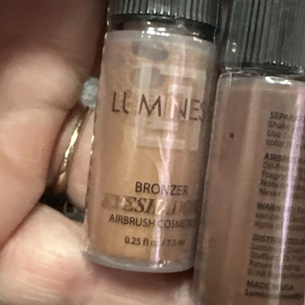 LUMINESS Airbrush Eyeshadow Lot of 2 Bronzer & Espresso 0.25 oz No Boxes Read